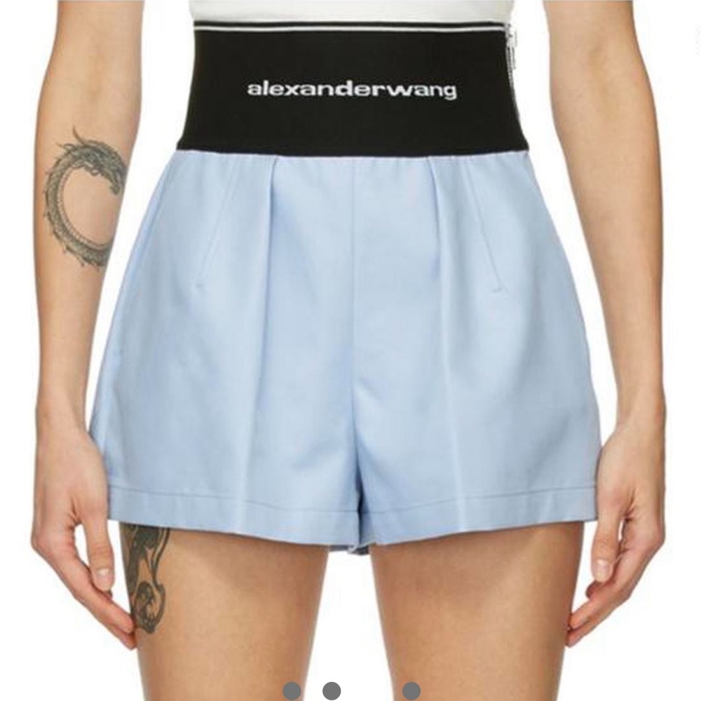 Alexander wang pastel blue shorts